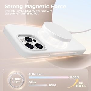 GolbinBox Silicone Case for Apple iPhone 16 Pro - Beige White